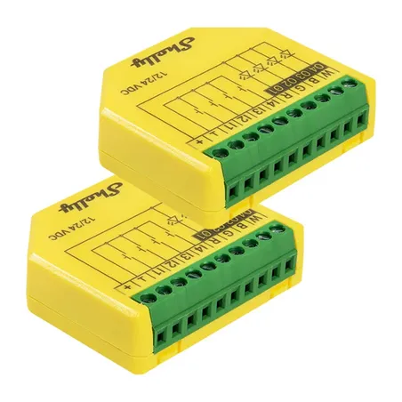 SHELLY Plus RGBW PM Wi-Fi/Bluetooth LED Strip Controller (2-pack)